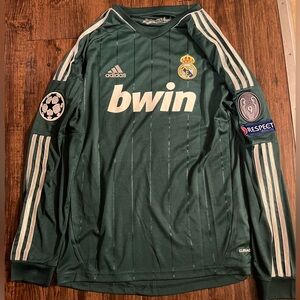 Real Madrid 2011/12 Long Sleeve Jersey, Sergio Ramos #4 Adult Large New